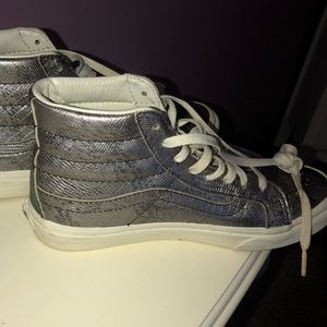 High top metallic vans